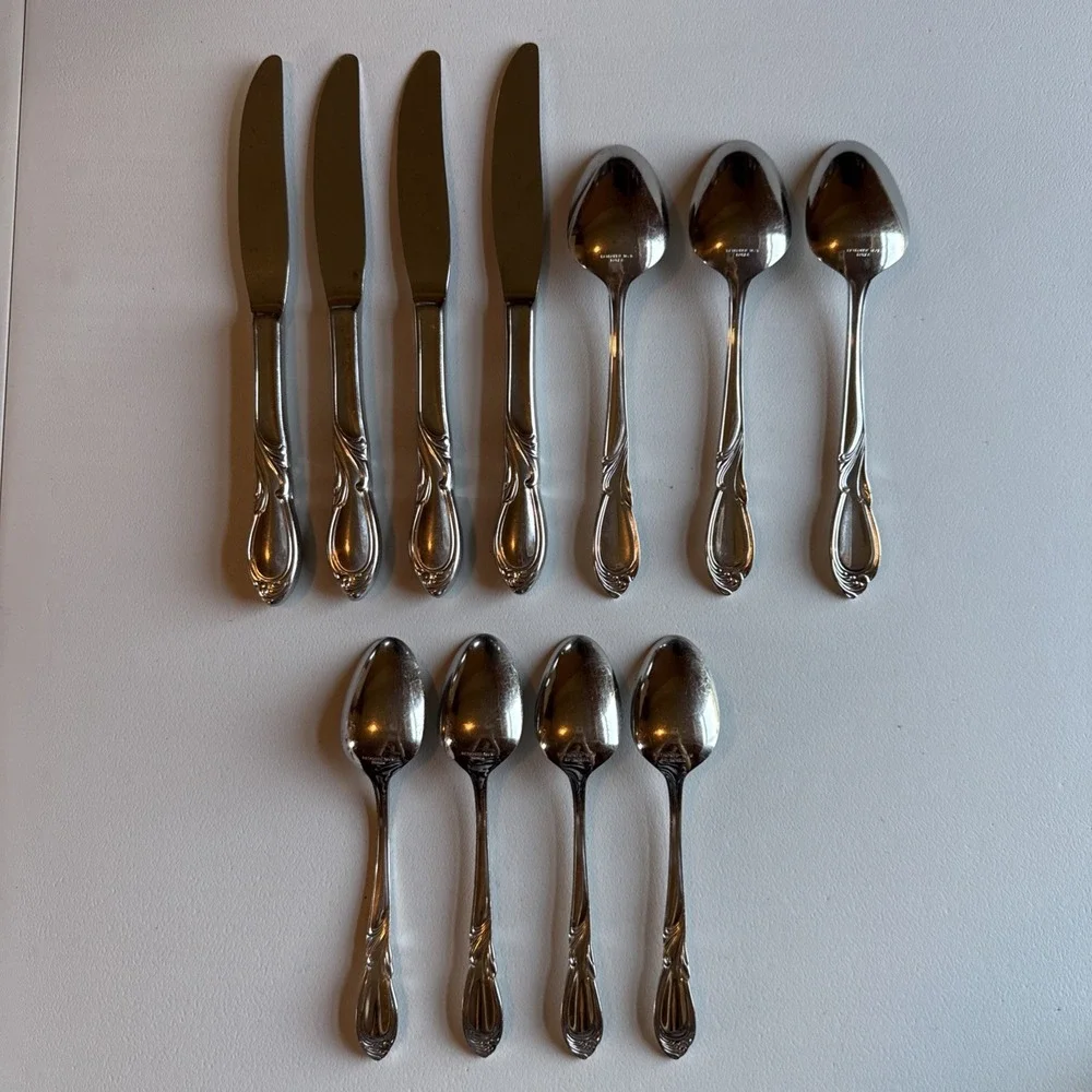 Retroneu Stephanie 18-8 Stainless Steel Flatware Lot of 11 Replacement Korea